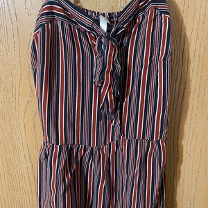 Red, white & blue romper